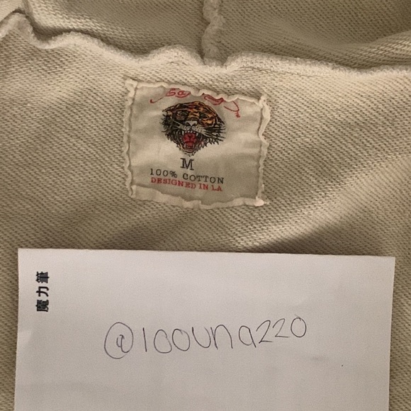 Ed Hardy Hoodie Sweater by Christian Audigier Front Zip - Picture 5 of 5